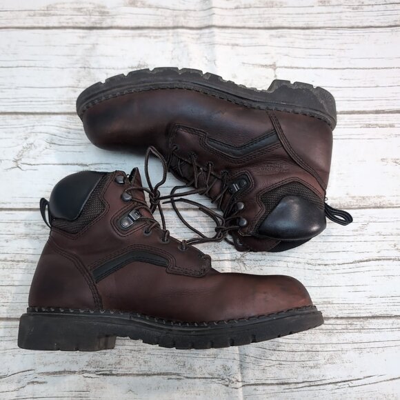 Red Wing 3526 Steel Toe Leather Work Boots Brown EH Slip-Resistant – Men’s 9.5 - Picture 7 of 11